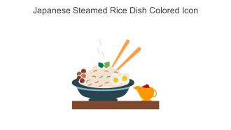 Japanese Steamed Rice Dish Colored Icon In Powerpoint Pptx Png And Editable Eps Format