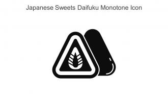 Japanese Sweets Daifuku Monotone Icon In Powerpoint Pptx Png And Editable Eps Format
