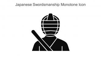 Japanese Swordsmanship Monotone Icon In Powerpoint Pptx Png And Editable Eps Format