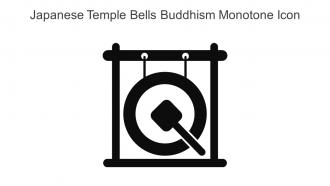 Japanese Temple Bells Buddhism Monotone Icon In Powerpoint Pptx Png And Editable Eps Format