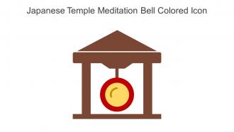 Japanese Temple Meditation Bell Colored Icon In Powerpoint Pptx Png And Editable Eps Format