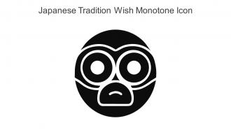 Japanese Tradition Wish Monotone Icon In Powerpoint Pptx Png And Editable Eps Format