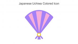 Japanese Uchiwa Colored Icon In Powerpoint Pptx Png And Editable Eps Format