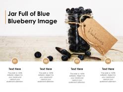 Jar full of blue blueberry image Jar full of blue blueberry image