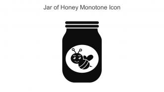 Jar Of Honey Monotone Icon In Powerpoint Pptx Png And Editable Eps Format