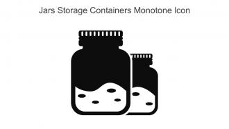 Jars Storage Containers Monotone Icon In Powerpoint Pptx Png And Editable Eps Format