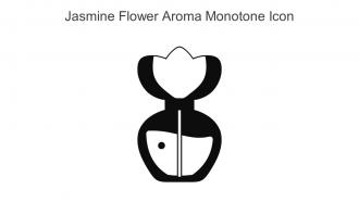 Jasmine Flower Aroma Monotone Icon In Powerpoint Pptx Png And Editable Eps Format