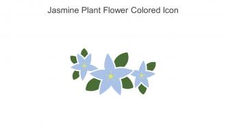 Jasmine Plant Flower Colored Icon In Powerpoint Pptx Png And Editable Eps Format