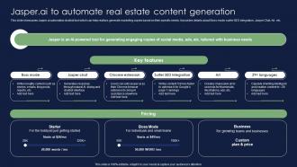 Jasper AI To Automate Real Estate Content Generation Chatgpt For Real Estate Chatgpt SS V