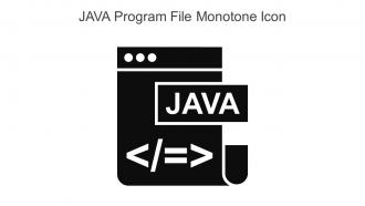 JAVA Program File Monotone Icon In Powerpoint Pptx Png And Editable Eps Format