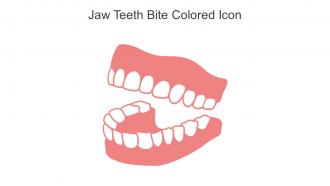 Jaw Teeth Bite Colored Icon In Powerpoint Pptx Png And Editable Eps Format