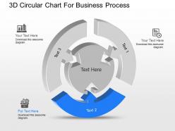 Jc 3d circular chart for business process powerpoint template