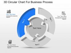 Jc 3d circular chart for business process powerpoint template