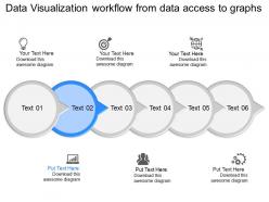 Jc six staged data visualization workflow diagram powerpoint template