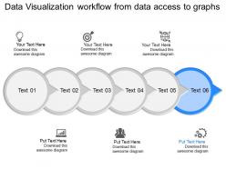 Jc six staged data visualization workflow diagram powerpoint template