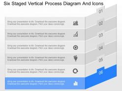 Jd six staged vertical process diagram and icons powerpoint template