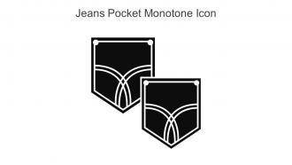 Jeans Pocket Monotone Icon In Powerpoint Pptx Png And Editable Eps Format