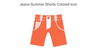 Jeans Summer Shorts Colored Icon In Powerpoint Pptx Png And Editable Eps Format