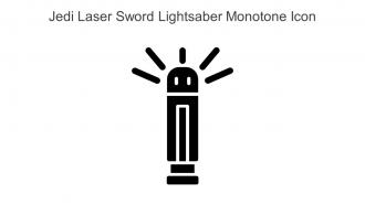 Jedi Laser Sword Lightsaber Monotone Icon In Powerpoint Pptx Png And Editable Eps Format