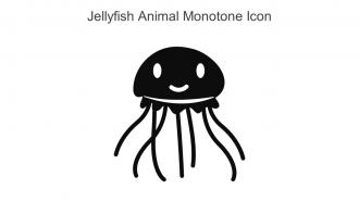 Jellyfish Animal Monotone Icon In Powerpoint Pptx Png And Editable Eps Format