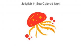 Jellyfish In Sea Colored Icon In Powerpoint Pptx Png And Editable Eps Format