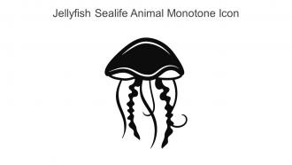 Jellyfish Sealife Animal Monotone Icon In Powerpoint Pptx Png And Editable Eps Format