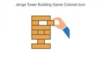 Jenga Tower Building Game Colored Icon In Powerpoint Pptx Png And Editable Eps Format
