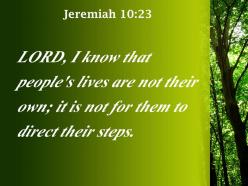 Jeremiah 10 23 them to direct their steps powerpoint church sermon