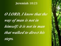 Jeremiah 10 23 them to direct their steps powerpoint church sermon