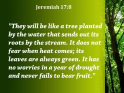 Jeremiah 17 8 year of drought and never powerpoint church sermon