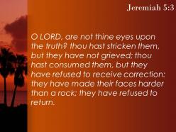 Jeremiah 5 3 they felt no pain powerpoint church sermon