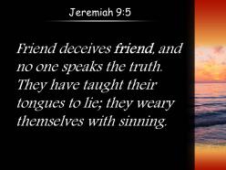 Jeremiah 9 5 they weary themselves with sinning powerpoint church sermon