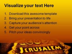 Jerusalem bible religion powerpoint templates and powerpoint backgrounds 0411