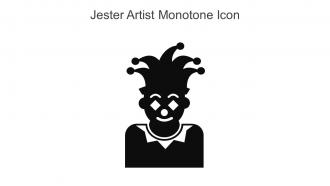 Jester Artist Monotone Icon In Powerpoint Pptx Png And Editable Eps Format