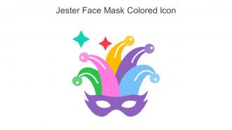 Jester Face Mask Colored Icon In Powerpoint Pptx Png And Editable Eps Format