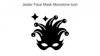 Jester Face Mask Monotone Icon In Powerpoint Pptx Png And Editable Eps Format