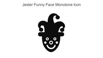 Jester Funny Face Monotone Icon In Powerpoint Pptx Png And Editable Eps Format