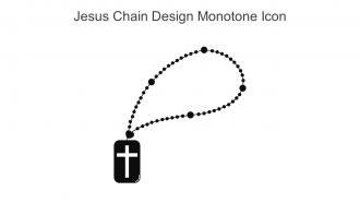 Jesus Chain Design Monotone Icon In Powerpoint Pptx Png And Editable Eps Format