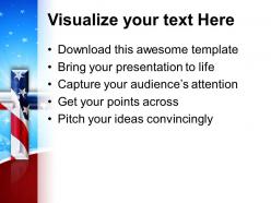 Jesus christ god powerpoint templates cross with usa flag americana editable ppt presentation