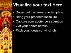 Jesus loves me powerpoint templates church interior festival process ppt slide