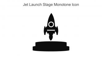 Jet Launch Stage Monotone Icon In Powerpoint Pptx Png And Editable Eps Format