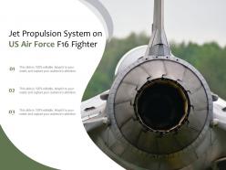 Jet propulsion system on us air force f16 fighter