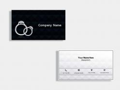 Jewel shop business card design template