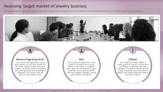 Jewelry Business Plan Assessing Target Market Of Jewelry Business BP SS