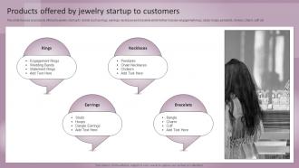 Jewelry Business Plan Products Offered By Jewelry Startup To Customers BP SS
