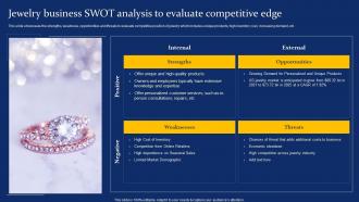 Jewelry Business Swot Analysis To Evaluate Costume Jewelry Business Plan BP SS