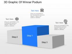 Jf 3d graphic of winner podium powerpoint template