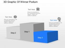 Jf 3d graphic of winner podium powerpoint template