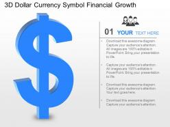Jg 3d dollar currency symbol financial growth powerpoint template