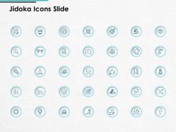 Jidoka icons slide planning checklist ppt powerpoint presentation gallery clipart